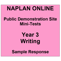 NAPLAN Online MiniTest Answers Writing Year 3